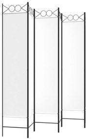 vidaXL Διαχωριστικό Δωματίου με 6 Πάνελ Λευκό 240x200 εκ. από Ύφασμα