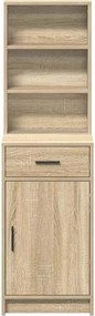 vidaXL Highboard Δρύς Sonoma 41 x 40 x 135 εκ Επεξεργασμένο Ξύλο
