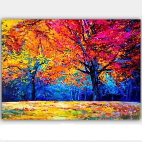 Πίνακας Καμβάς 441HPE2227 100x70cm Multi Wallity Horizontal Ξύλο, Καμβάς