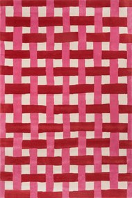 Χαλί Basketweave 144102 Red-Pink Harlequin 250X350cm