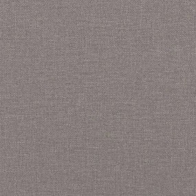 Κρεβάτι Boxspring με Στρώμα Taupe 160x200 εκ. Υφασμάτινο - Μπεζ-Γκρι