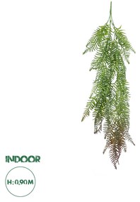 Artificial Garden HANGING FERN 20862 Τεχνητό Διακοσμητικό Κρεμαστό Φυτό Φτέρη Μ28 x Π15 x Υ90cm