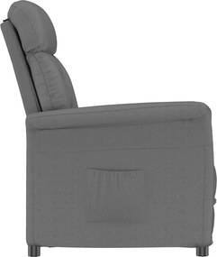 vidaXL Πολυθρόνα Σκούρο Γκρι Μικροΐνες