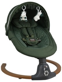 Ηλεκτρικό Ρηλάξ Με Μουσική (0+ Μηνών/Έως 9kg) Bebe Stars Fluffy Forest Green 257-176