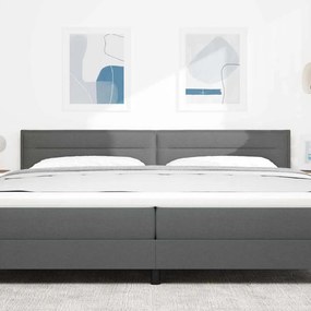 vidaXL Κεφαλάρι Σκούρο Γκρι 200 cm ύφασμα