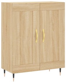 vidaXL Ντουλάπι Sonoma δρυς 69,5 x 34 x 180 εκ. από Επεξεργασμένο Ξύλο
