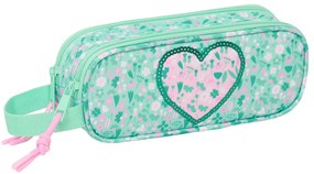 Διπλή Κασετίνα Safta Cuore Μέντα 21 x 8 x 6 cm