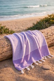 Stewehome Μεγάλη πετσέτα παραλίας από 100% βαμβάκι πεστέμαλ 90x170 cm