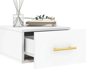 vidaXL Κομοδίνα Επιτοίχια 2 τεμ. Λευκά 35x35x20 εκ.