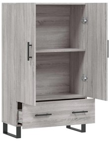 vidaXL Ντουλάπα Γκρι Sonoma 69,5 x 31 x 115 εκ. από Επεξεργασμένο Ξύλο