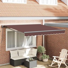 vidaXL Σκηνίτσα Αναδιπλούμενη Καφέ 350x250 εκ ύφασμα
