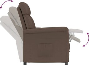 vidaXL Πολυθρόνα Καφέ 96,5 x 70,5 x 95 εκ Μικροΐνες
