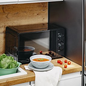 Φούρνος μικροκυμάτων Adler 20lt 700W μαύρος