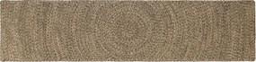 vidaXL Χαλιά χώρου Φυσικό και Μαύρο 60 x 200 cm Γιούτα