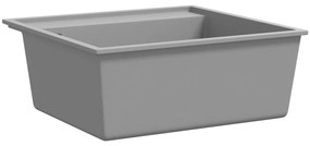 vidaXL Νεροχύτης με Οπή Υπερχείλισης Γκρι Γρανιτένιος