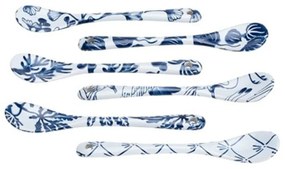 Κουταλάκια Του Τσαγιού Flora Japonica 16970 13cm Σετ 6τμχ Blue Tokyo Design Porcelain