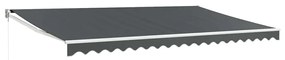 vidaXL Τέντα Πτυσσόμενη Ανθρακί 5 x 3 μ. Ύφασμα και Αλουμίνιο