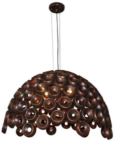 Κρεμαστό Φωτιστικό Οροφής 9xE14 Φ110cm Darina Homelighting -77-4340-Μπρονζέ 77-4340