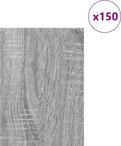 vidaXL Διακοσμητικά Πάνελ 150 τεμ. Γκρίζο Σονομα 21 x 30 x 0,27 εκ