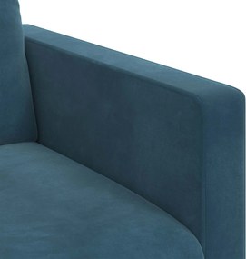 vidaXL Καναπές Μπλε 78 x 78 x 80 εκ. Βελούδο