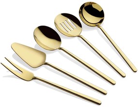 Σετ Σερβιρίσματος Allegra (Σετ 5Τμχ) 645DRM1105 Gold Hermia Stainless Steel