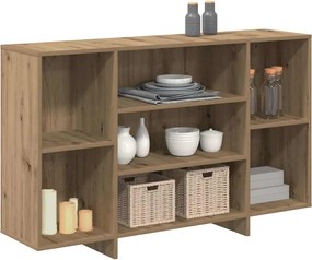 vidaXL Πλαϊνό γραφείο Artisan Oak 120 x 30 x 75 εκ Επεξεργασμένο ξύλο