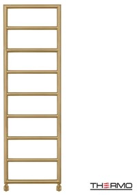 Thermo Tempo Θερμαινόμενη πετσετοκρεμάστρα 150x50cm Brushed Brass (Gold) ΔΕΝ ΠΕΡΙΛΑΜΒΑΝΤΟΝΤΑΙ ΔΙΑΚΟΠΤΕΣ & ΑΝΤΙΣΤΑΣΕΙΣ