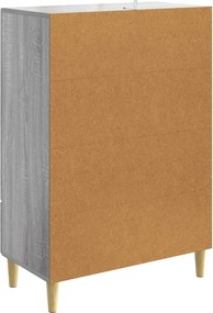 vidaXL Πλαϊνό γραφείο Γκρι Sonoma 66 x 34,5 x 95 εκ.