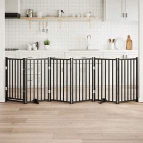 vidaXL Διαχωριστικό Σκύλων/Πόρτα Πτυσσόμενο 6 Πάνελ 300εκ. Μασίφ Ελάτη