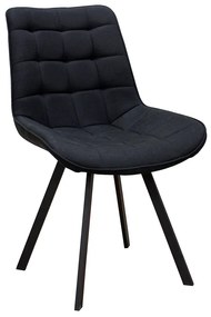 MIRA BLACK ΥΦΑΣΜΑ(Σ4)ΚΑΡΕΚΛΑ ΜΕΤΑΛΛΙΚΗ 53X59X46-86εκ. ZITA PLUS 53X59X46-86εκ.