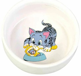 Τροφοδότης γατών Trixie Λευκό