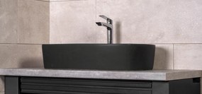 Amorgos Black Matt 60x43 - Επιτραπέζιος νιπτήρας