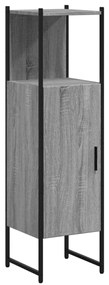 vidaXL Ντουλάπι Μπάνιου Γκρι Sonoma 33x33x120,5 εκ. Επεξεργασμένο Ξύλο