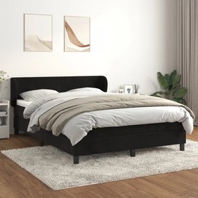 ΚΡΕΒΑΤΙ BOXSPRING ΜΕ ΣΤΡΩΜΑ ΜΑΥΡΟ 140X200 ΕΚ. ΒΕΛΟΥΔΙΝΟ 3127375