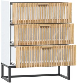vidaXL Συρταριέρα Λευκή 60 x 30 x 75 εκ. από Επεξεργασμένο Ξύλο
