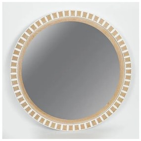Καθρέφτης Ξύλινος καφέ 60.5x3x60.5cm 751-10019 Estheti-751-10019-Καφέ 751-10019