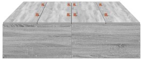 vidaXL Κρεβάτι Αποθήκευσης Γκρι Σονομα 120x200 εκ