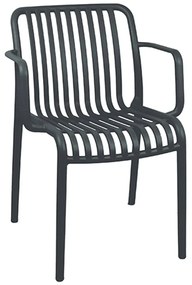 Πολυθρόνα Parma-S 21.0056.2 55x56x79cm Dark Grey Zita Plus