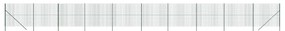 vidaXL Συρματόπλεγμα Περίφραξης Πράσινο 1,8x25 μ. Γαλβανισμένο Ατσάλι