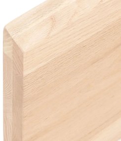 vidaXL Ράφι Τοίχου 100 x 20 x 4 εκ. από Ακατέργαστο Μασίφ Ξύλο Δρυός