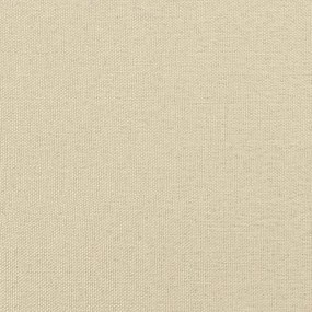 vidaXL Κρεβάτι με ελατήρια με στρώμα Κρεμ 200 x 180 cm ύφασμα