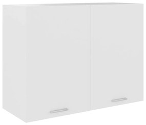 Ντουλάπι Κρεμαστό Λευκό 80 x 31 x 60 εκ. από Μοριοσανίδα - Λευκό