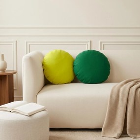 vidaXL Κάλυμμα Μαξιλαριού 2 pcs HEERLEN Πράσινο Ø 30 cm Πολυεστέρας
