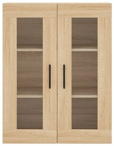 vidaXL Ντουλάπι Sonoma δρυς 69,5 x 34 x 180 εκ. από Επεξεργασμένο Ξύλο