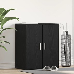 vidaXL Ντουλάπα για Παπούτσια σε Μαύρο Δρυς 60x35x70 εκ. από Επεξεργασμένο Ξύλο