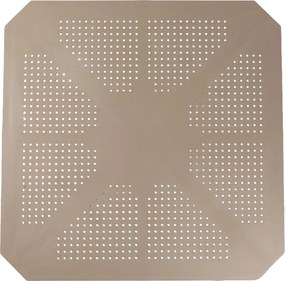 Τραπέζι Icon pakoworld PP σε απόχρωση cappucino 80x80x74.5εκ