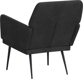 vidaXL Πολυθρόνα Μαύρη 62 x 79x 79 εκ. Βελούδινη