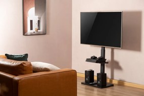 BRATECK βάση τηλεόρασης δαπέδου FS32-46, 37-75", έως 40kg, με ράφι