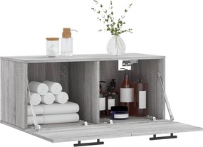 vidaXL Ντουλάπι Τοίχου Γκρι Sonoma 80x36,5x35 εκ. Επεξεργασμένο Ξύλο