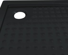 vidaXL Δίσκος Βάσης Ντους με Τρύπες 90 x 90 x 4 cm ABS Μαύρο